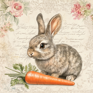 Easter Rabbit Sign, DCO-13244, Sign For Wreath, 10x10